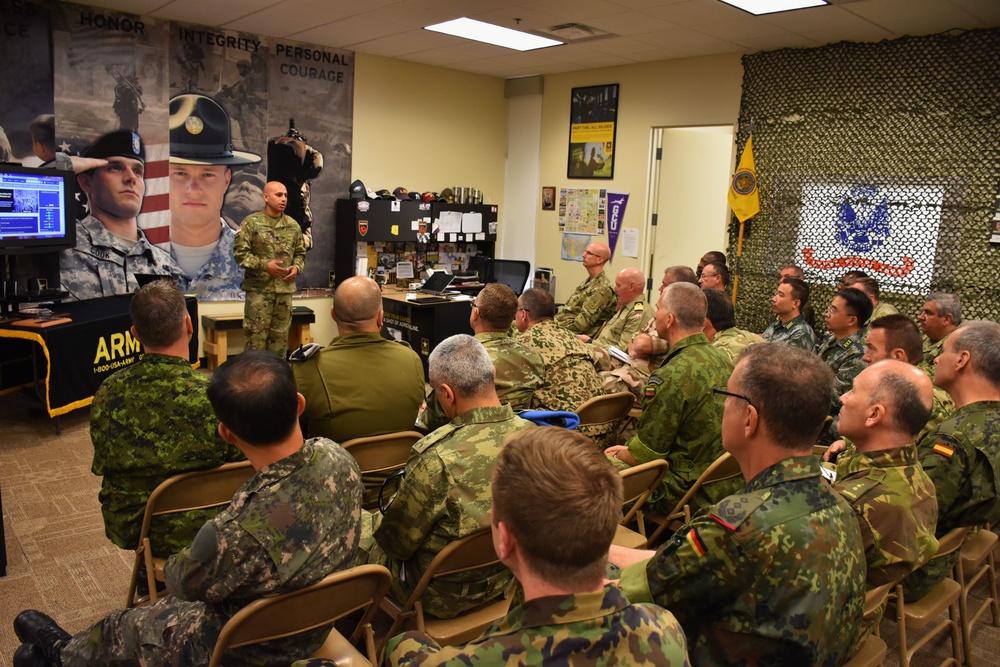 Foreign military attaches tour Phoenix Recruiting Battalion