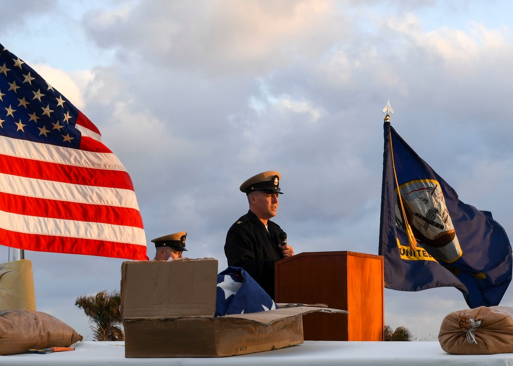 NAVSTA Mayport conducts flag retirement ceremony