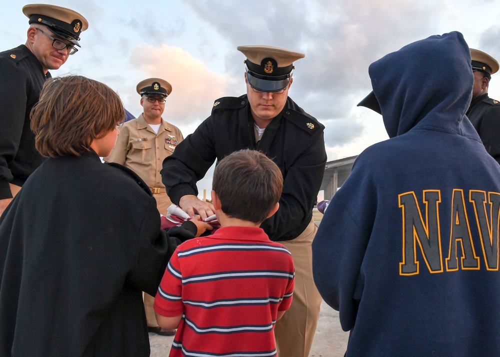 NAVSTA Mayport conducts flag retirement ceremony