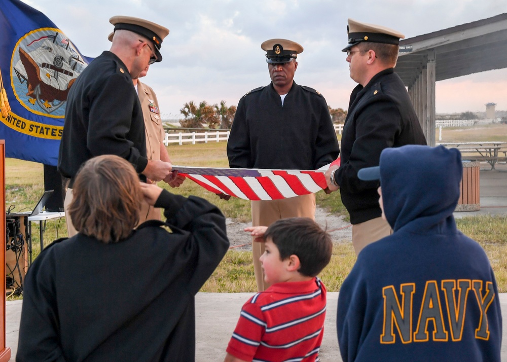 NAVSTA Mayport conducts flag retirement ceremony