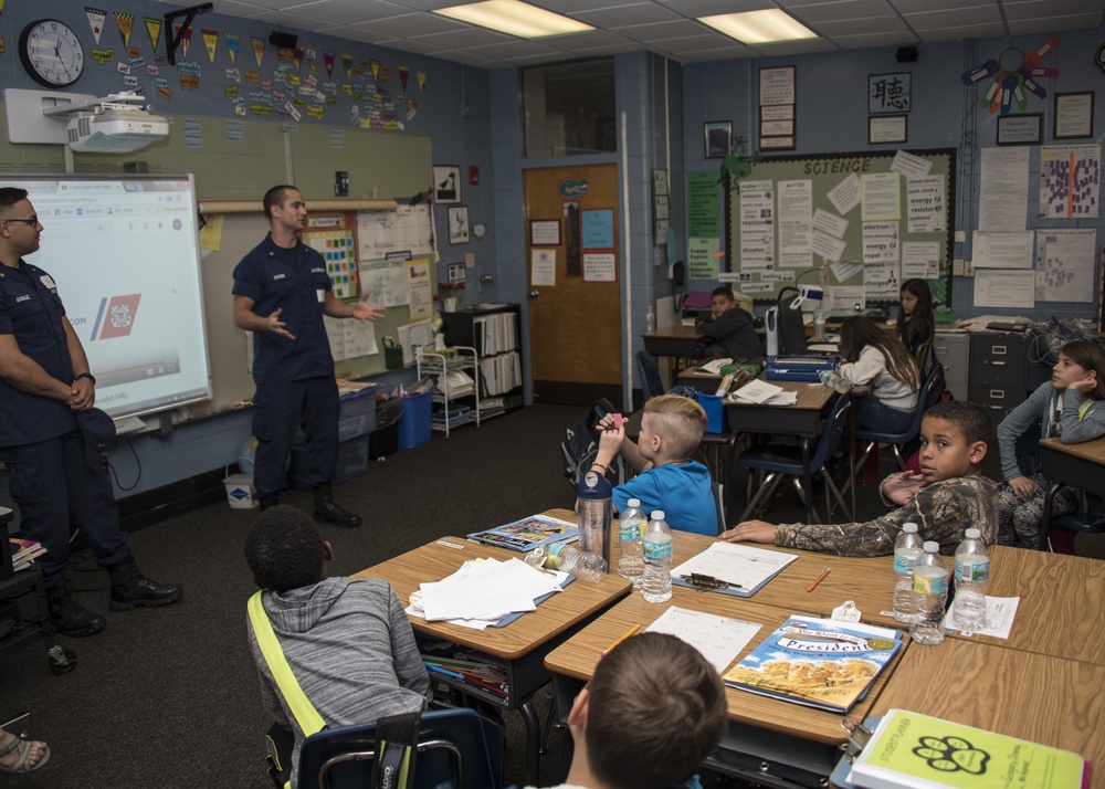 Coast Guard, Air Force unite for Great American Teach-in at Pinellas County schools 