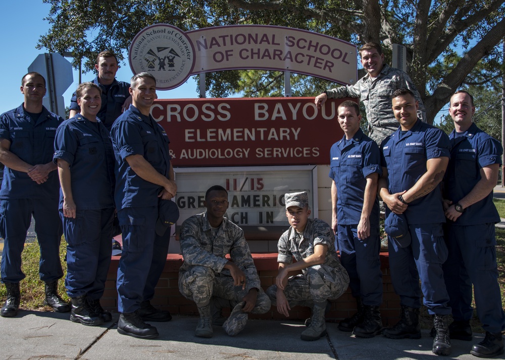 Coast Guard, Air Force unite for Great American Teach-in at Pinellas County schools 