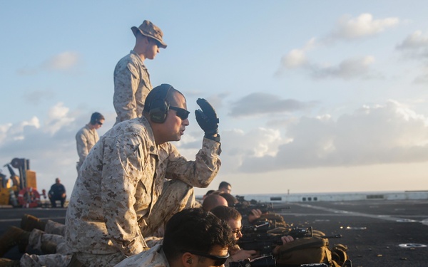 BLT 1/5 Stress Shoot aboard USS San Diego (LPD 22)