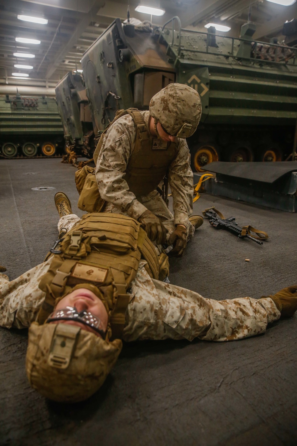 BLT 1/5 Stress Shoot aboard USS San Diego (LPD 22)