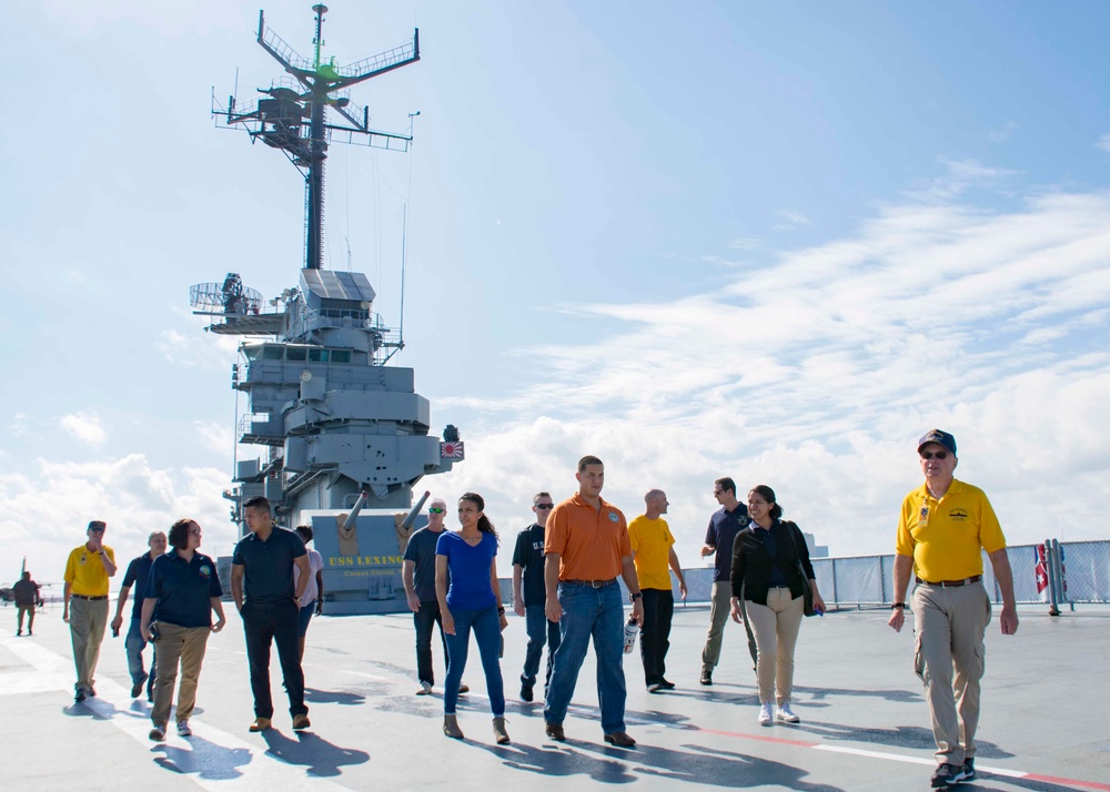 NMETLC SOY selectees visit USS Lexington