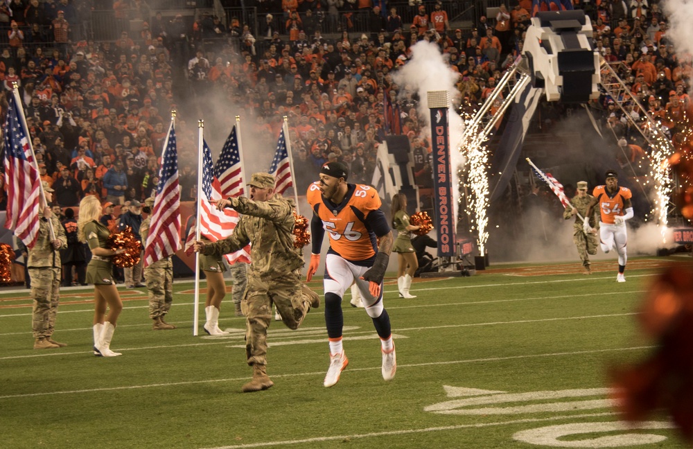 Team Buckley attends Broncos' Salute to Service game