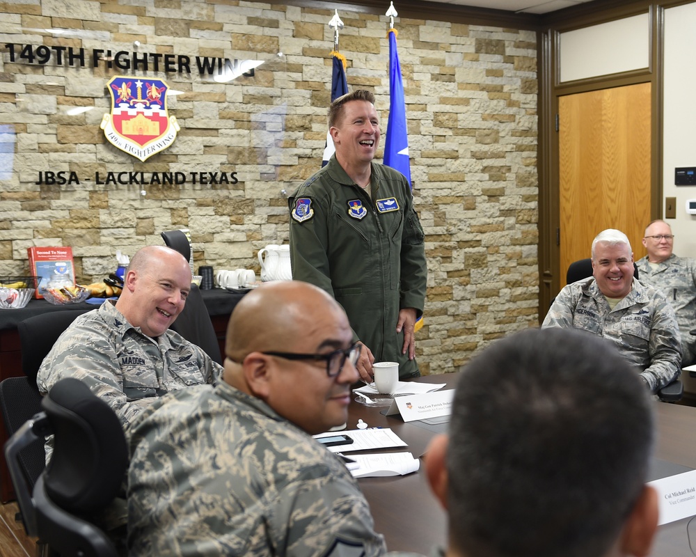 19th Air Force commander visits Lone Star Gunfighters