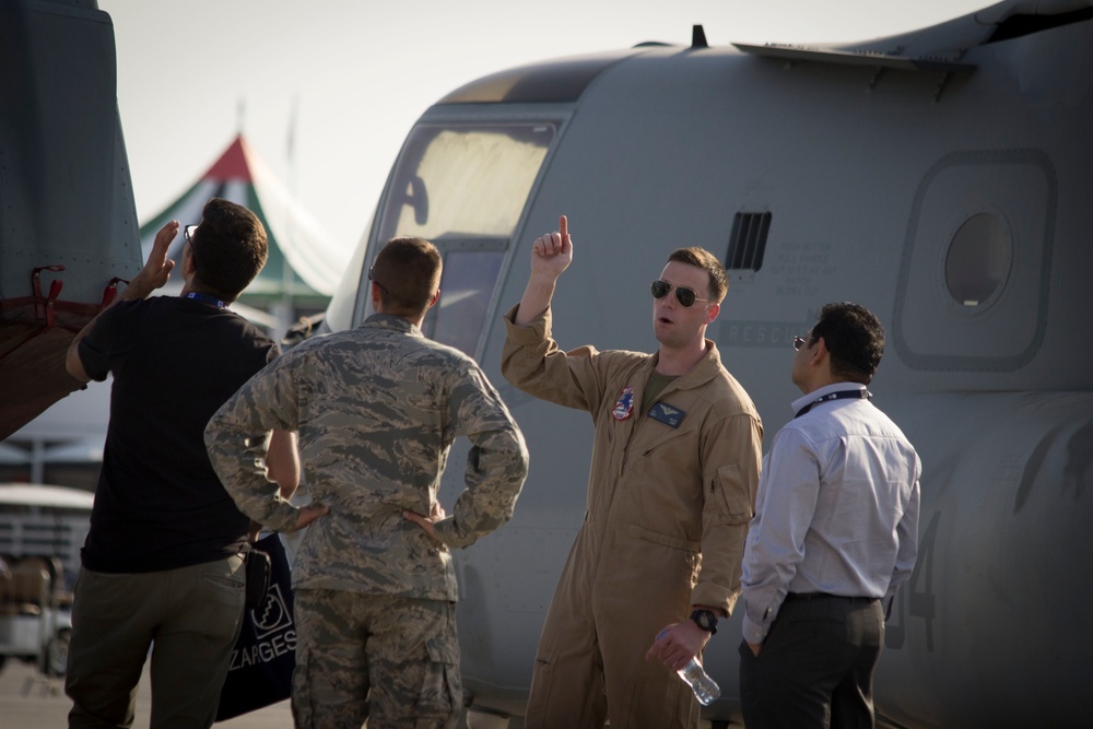 15th MEU shows off aircraft during Dubai Airshow