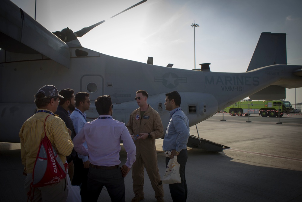 15th MEU shows off aircraft during Dubai Airshow