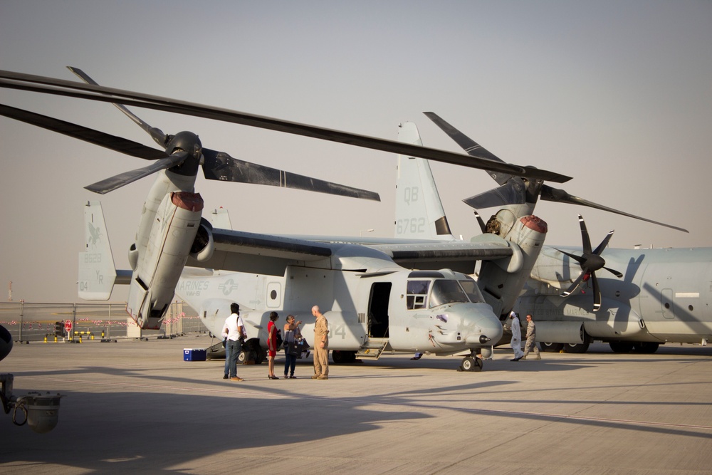 15th MEU shows off aircraft during Dubai Airshow