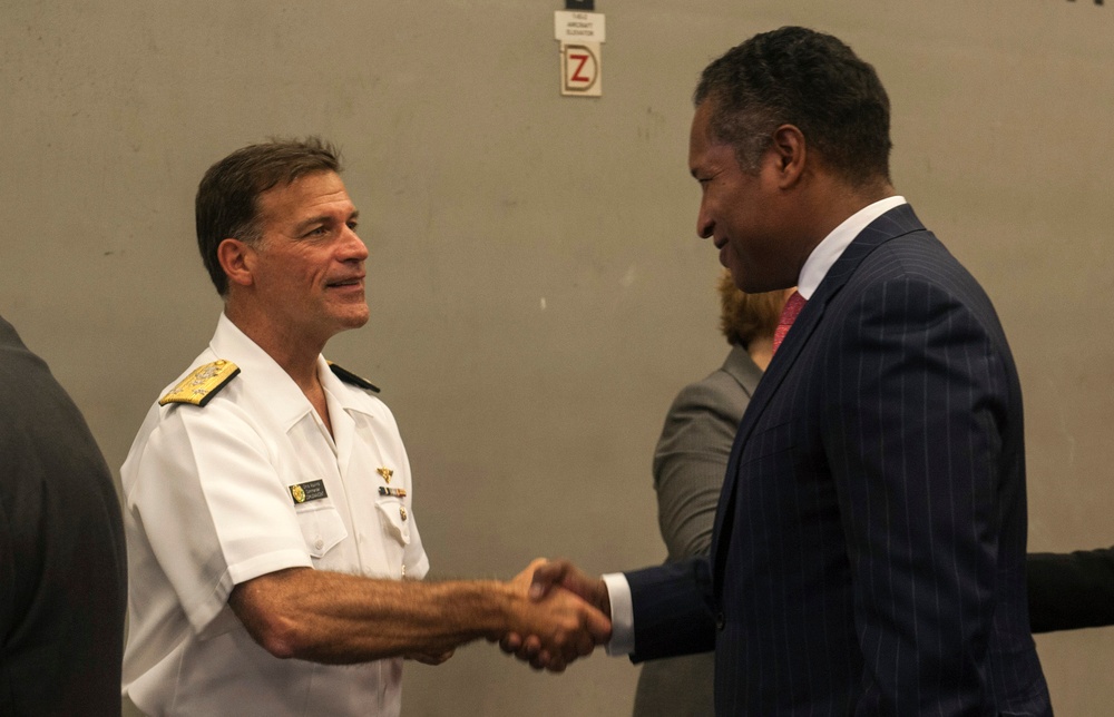 USS America hosts Dubai Air Show Reception