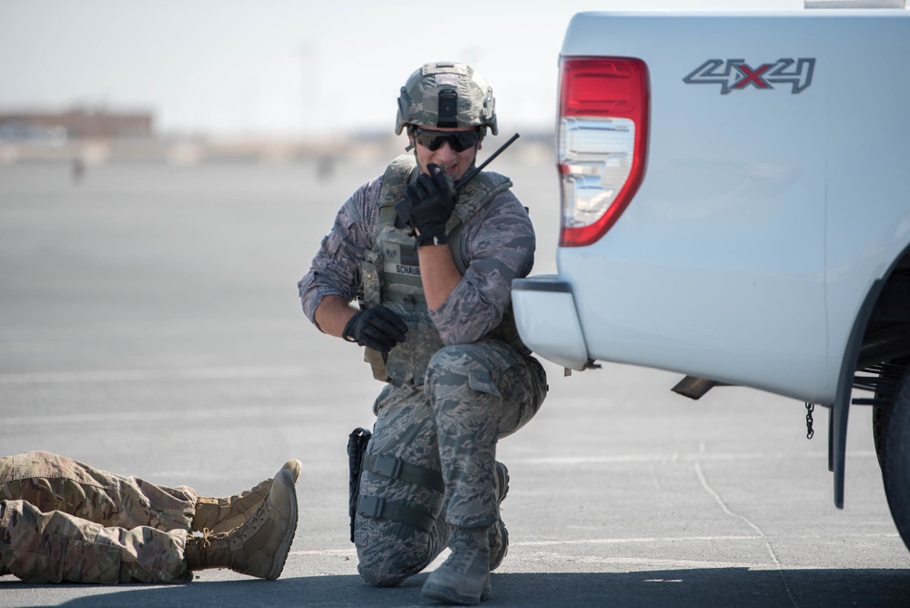 Al Udeid Air Base Base Anti-Terrorism Force Protection Exercise