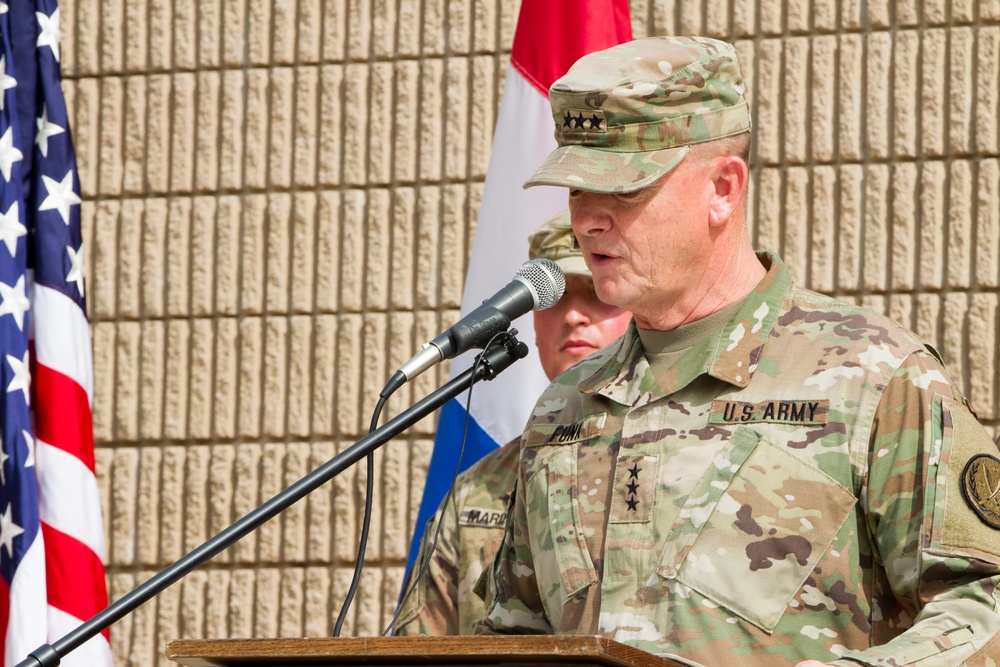 CJTF-OIR commanding general speaks to Soldiers Nov. 11