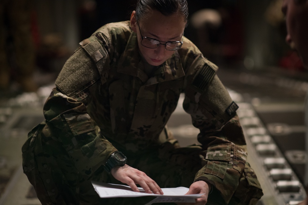 Airmen conduct cargo operations in East Africa