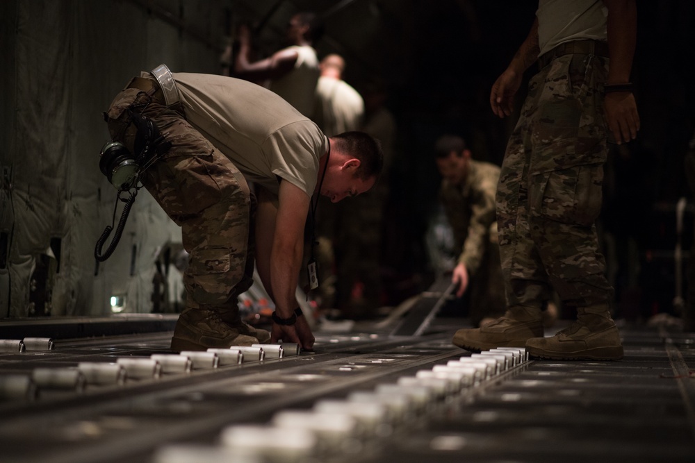 Airmen conduct cargo operations in East Africa