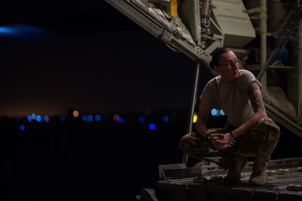 Airmen conduct cargo operations in East Africa