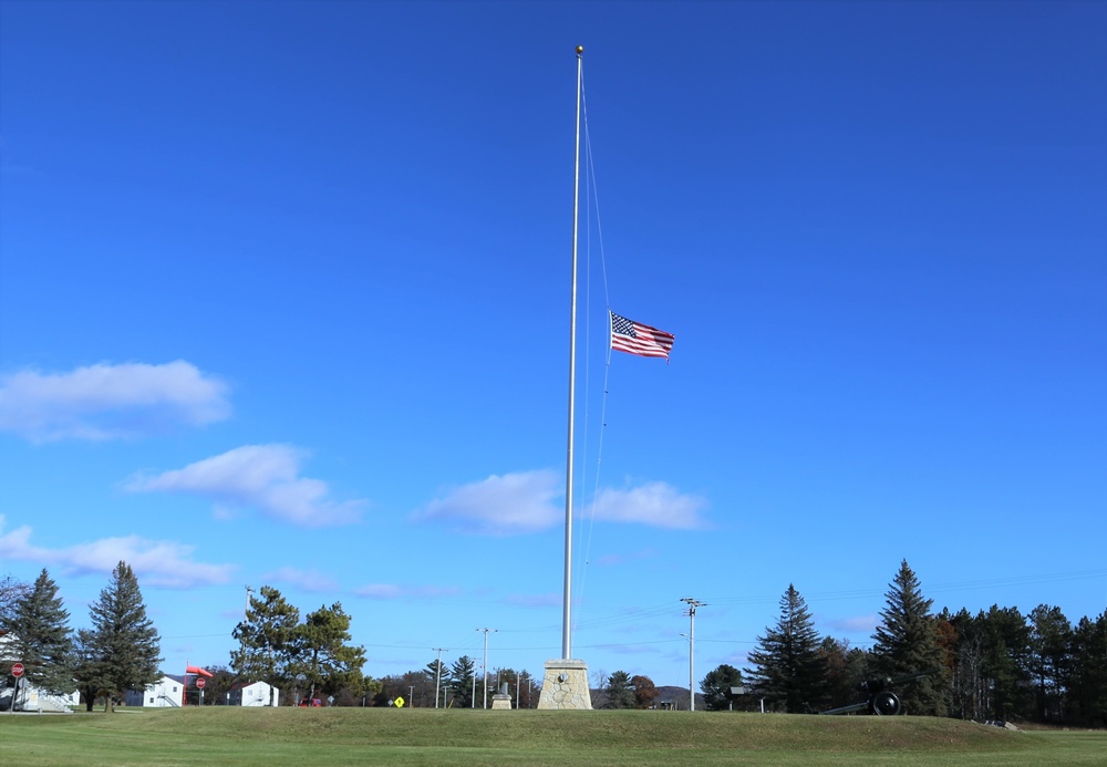 Fort McCoy flies flag at half-staff to remember Sutherland Springs victims