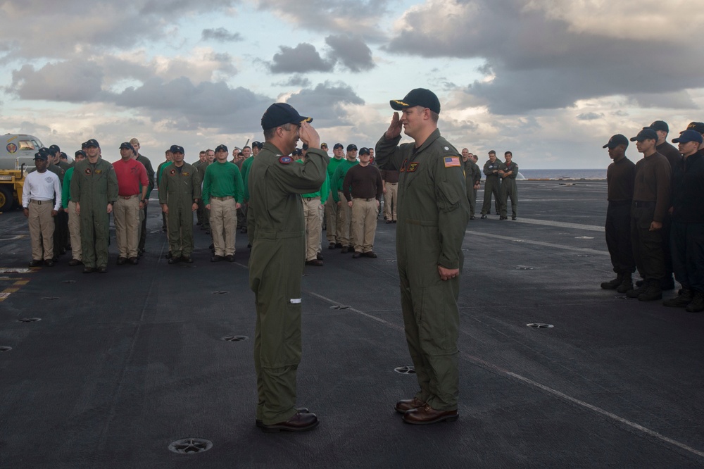 VFA-147 Conducts a Change of Command