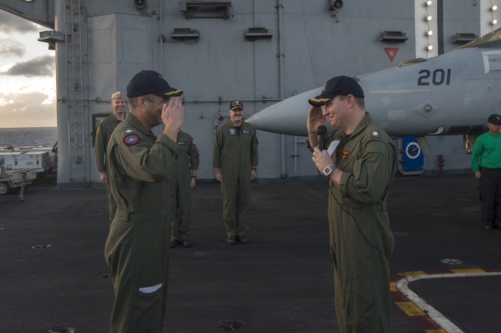 VFA-147 Conducts a Change of Command