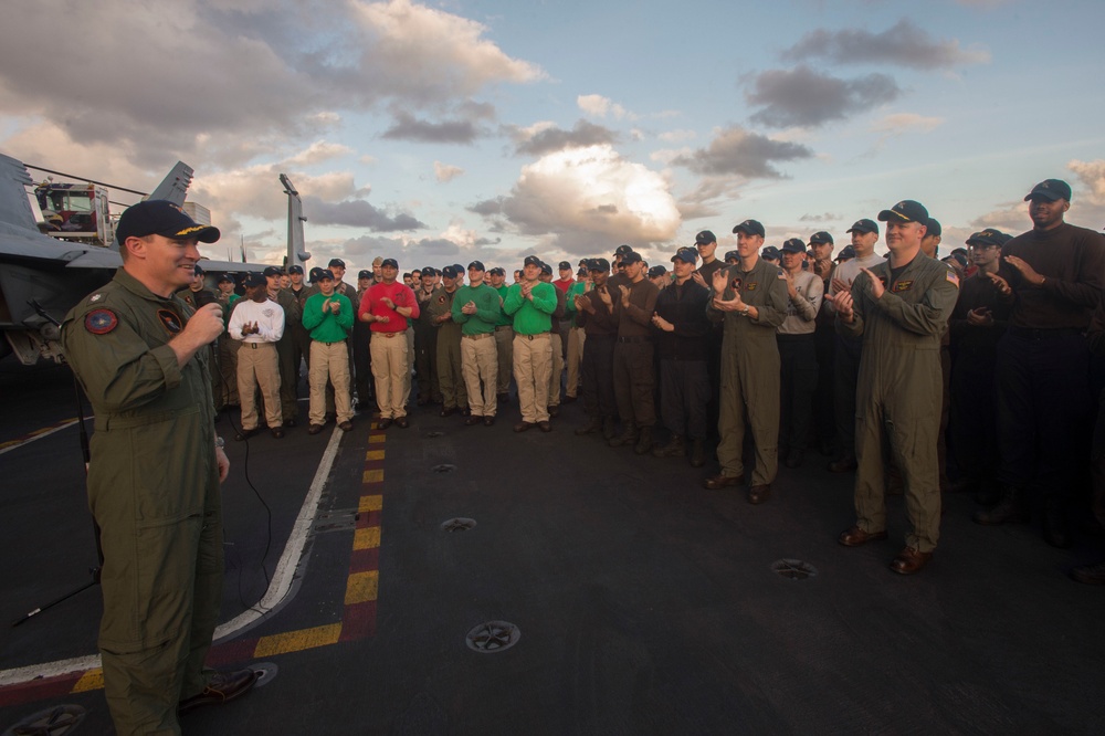 VFA-147 Conducts a Change of Command