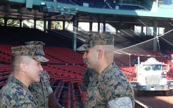 Marines promoted at Fenway Park