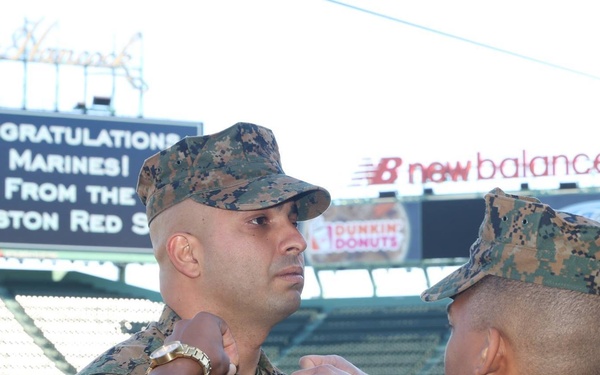 Marines promoted at Fenway Park