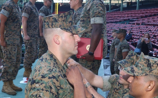 Marines promoted at Fenway Park