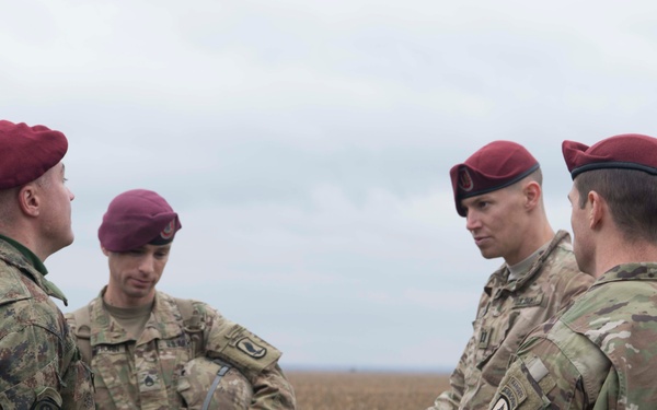 U.S. and Serbia perform airborne insertion exercise