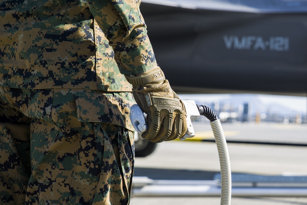 VMFA-121 trains to fuel airpower in contaminated environment