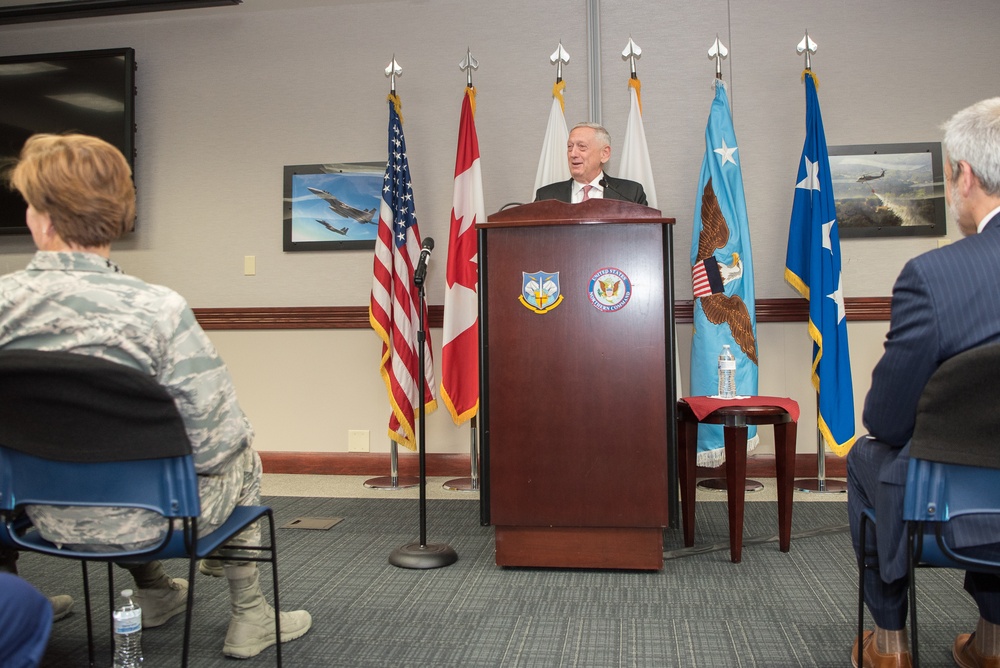 SD speaks at NORTHCOM town hall