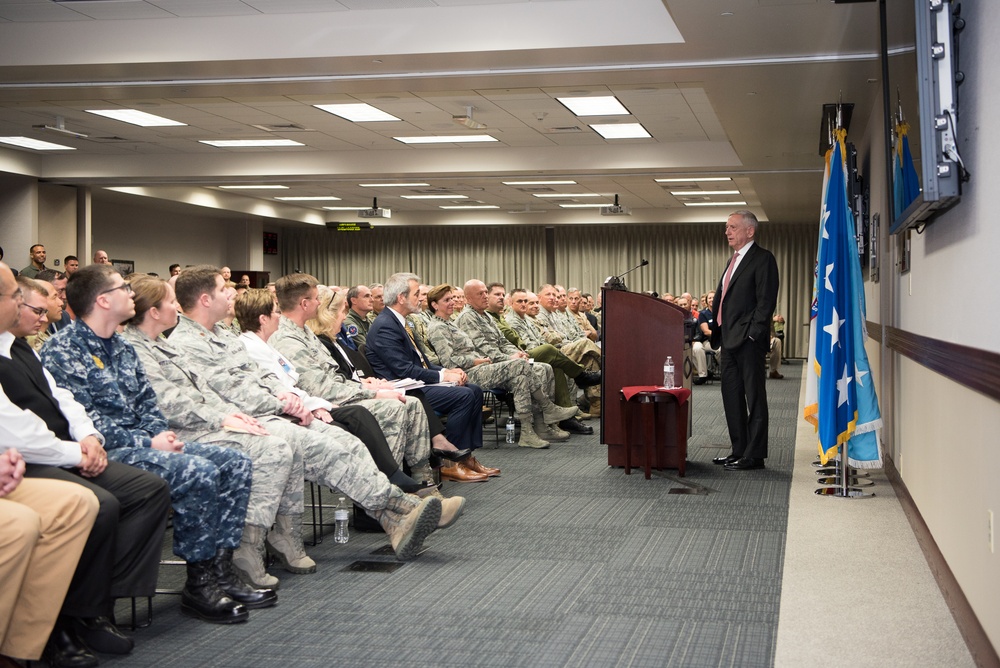 SD speaks at NORTHCOM town hall