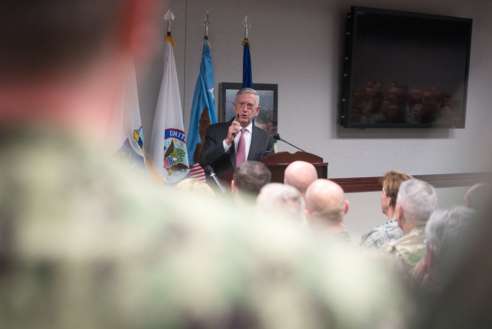 SD speaks at NORTHCOM town hall