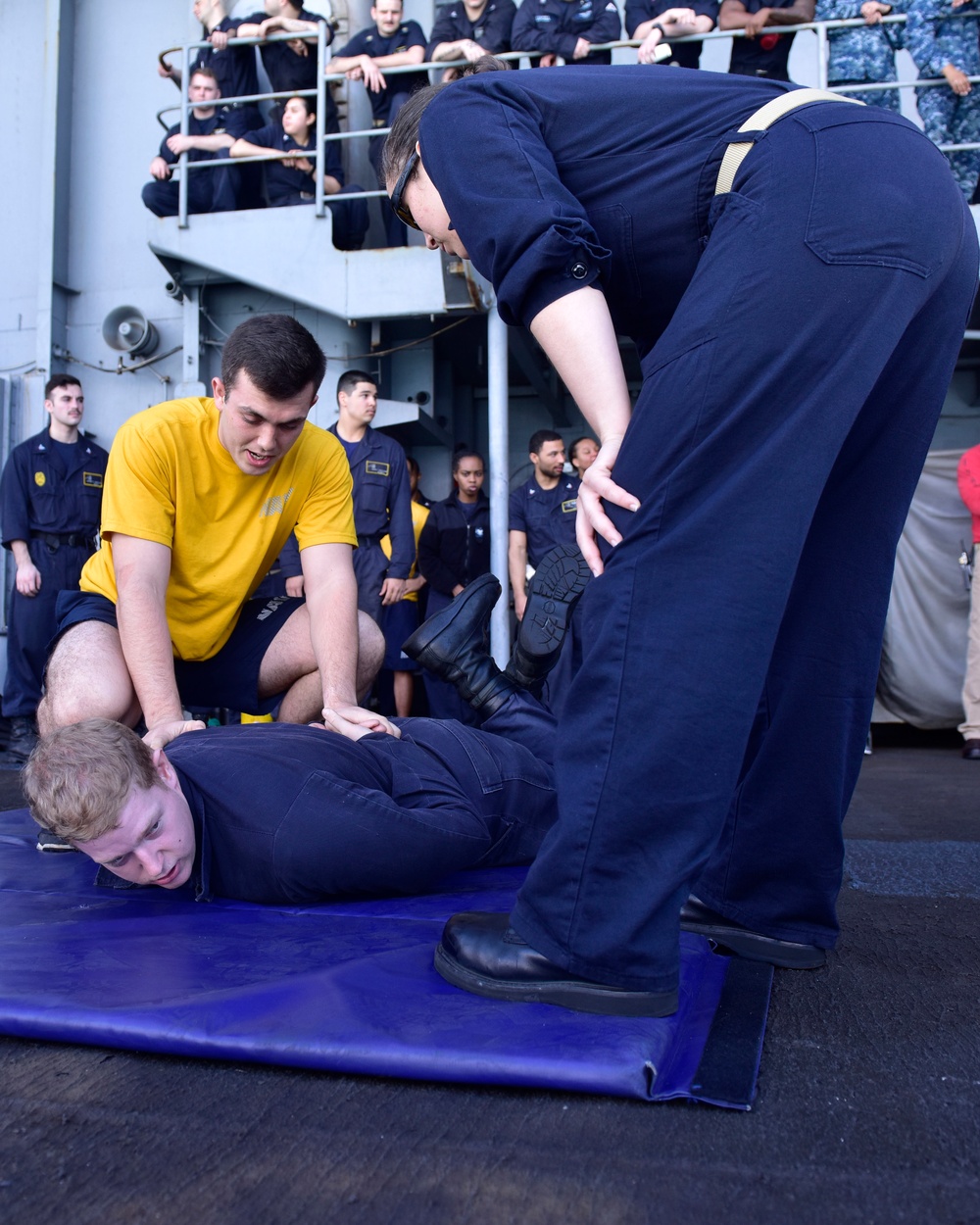 Nimitz Sailors Participate In OC Spray Course