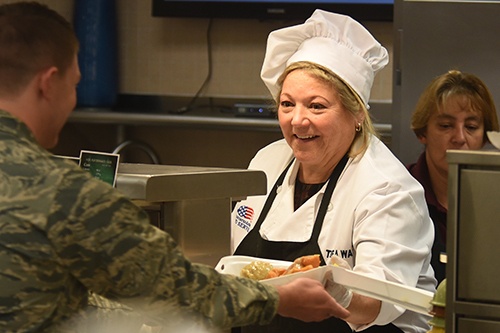 50th FSS leaders serve holiday meals
