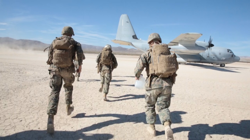 Uneven Grounds: VMGR-352 Marines perform desert landings
