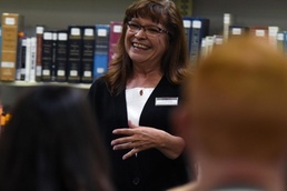 Schriever finance advisor engages with Ellicott students
