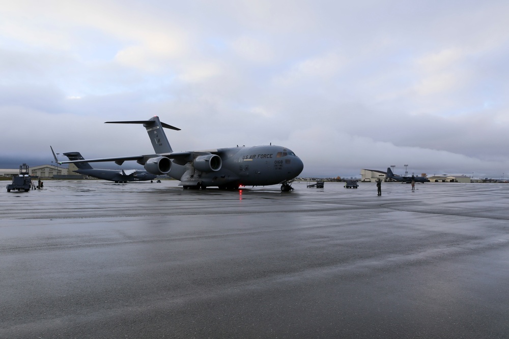 Alaska Guardsmen depart for Puerto Rico with communications equipment and personnel