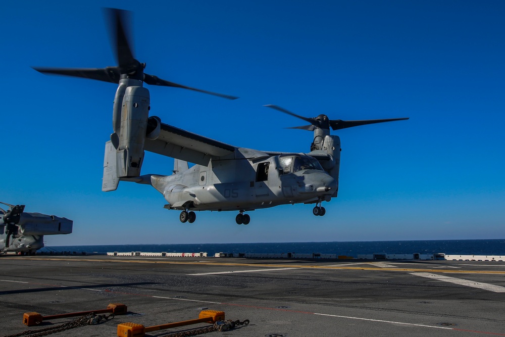 Osprey Operations aboard USS Iwo Jima