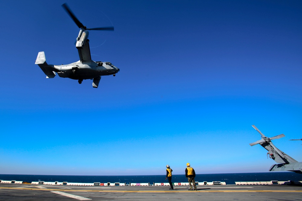 Osprey Operations aboard USS Iwo Jima