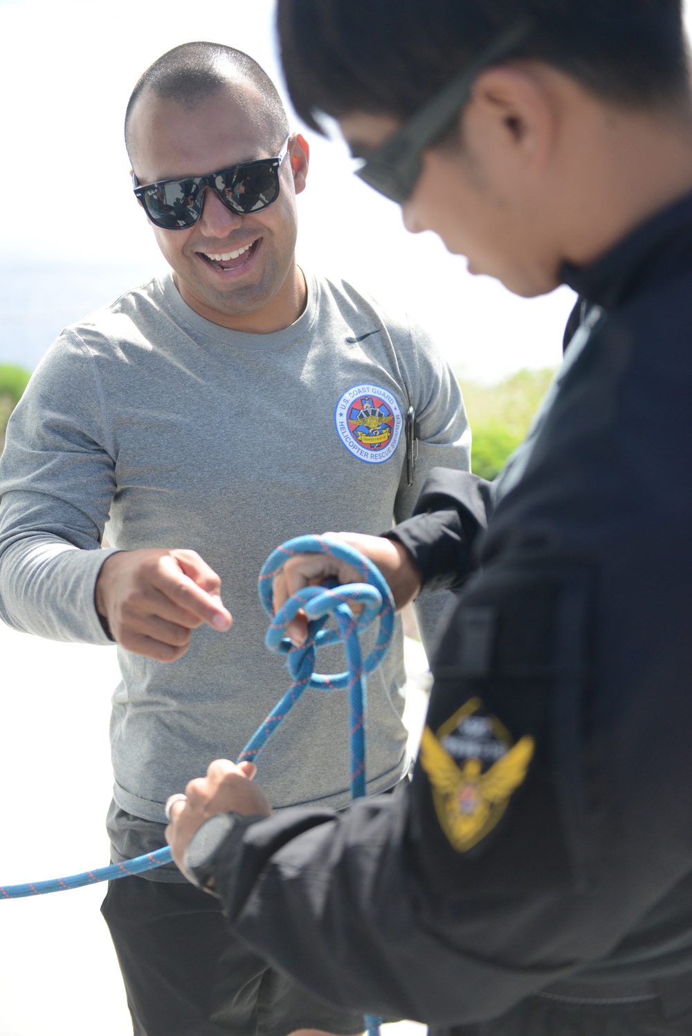 Coast Guard, Korean coast guard rescue swimmers conduct professional exchange