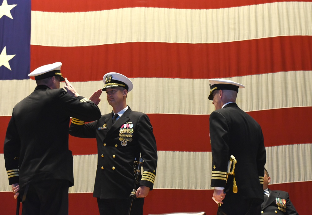 USS MISSOURI Change of Command Ceremony 2017
