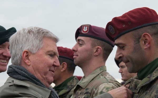 U.S. and Serbia perform airborne insertion exercise