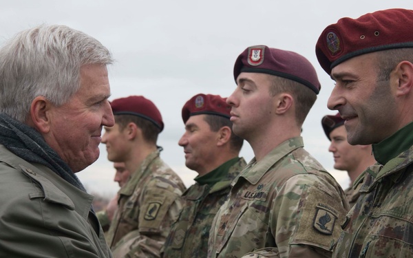 U.S. and Serbia perform airborne insertion exercise