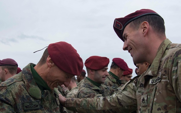 U.S. and Serbia perform airborne insertion exercise