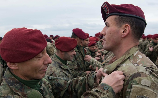 U.S. and Serbia perform airborne insertion exercise