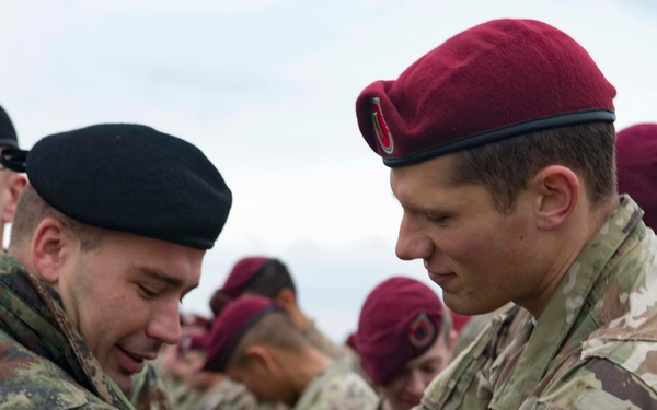 U.S. and Serbia perform airborne insertion exercise