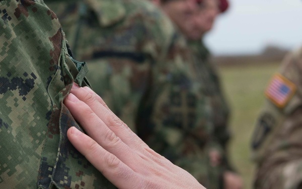 U.S. and Serbia perform airborne insertion exercise