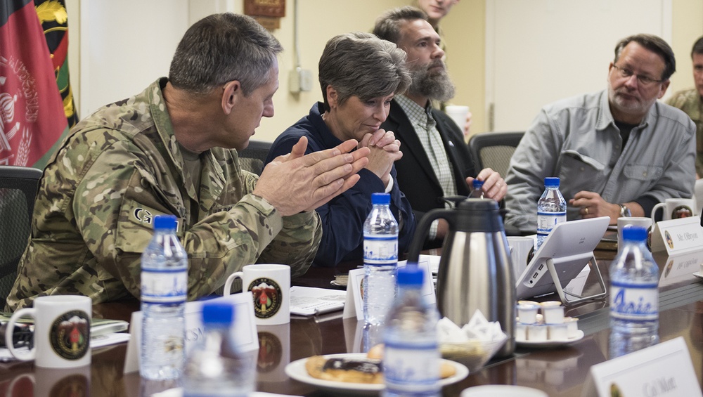 U.S. Senators visit Bagram Airfield