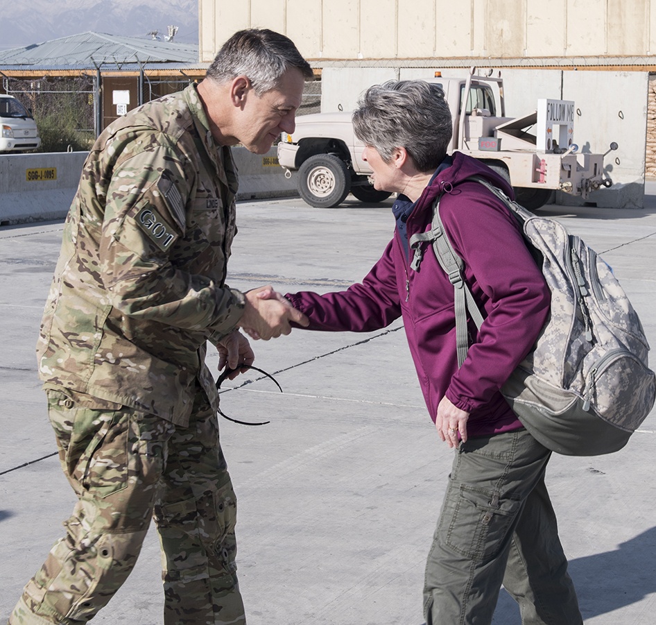 U.S. Senators visit Bagram Airfield