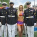 The Honor Guard and the twirler